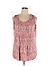 Croft & Barrow Pink Sleeveless T-Shirt Size 1X - photo 1