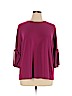 Susan Graver Pink Long Sleeve Top Size 1X - photo 1