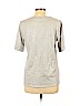 Ann Taylor LOFT 100% Cotton Silver Short Sleeve T-Shirt Size L - photo 2