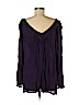 India Boutique 100% Rayon Purple 3/4 Sleeve Top Size free size - photo 2