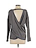Zobha Gray Long Sleeve Top Size S - photo 2