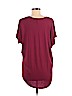 Express Burgundy Short Sleeve Top Size M - photo 2