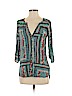 Assorted Brands Teal 3/4 Sleeve Top Size S - photo 1