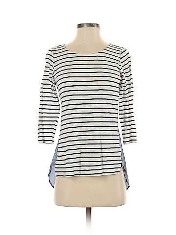 Red Haute 3/4 Sleeve Silk Top (view 1)