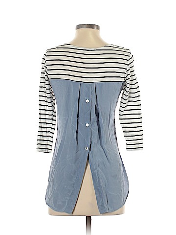 Red Haute 3/4 Sleeve Silk Top (view 2)