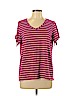 Jones New York Pink Short Sleeve T-Shirt Size L - photo 1