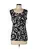 Laura Ashley Black Sleeveless Top Size L - photo 1