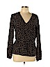 Boden 100% Viscose Black Long Sleeve Blouse Size 12 - photo 1