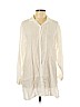 Eileen Fisher 100% Cotton White Long Sleeve Button-Down Shirt Size L - photo 1
