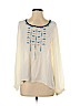 Umgee 100% Polyester Ivory Long Sleeve Blouse Size S - photo 1