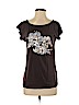 Ann Taylor LOFT Outlet Brown Short Sleeve Top Size S - photo 1