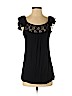 iB Diffusion 100% Rayon Black Short Sleeve Top Size S - photo 1