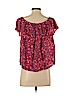 Lucky Brand 100% Rayon Red Short Sleeve Blouse Size S - photo 2