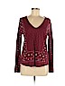 Lucky Brand Red Long Sleeve Top Size M - photo 1
