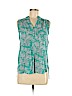 Market and Spruce 100% Rayon Teal Sleeveless Blouse Size M - photo 1