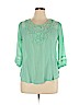 Bobeau Teal 3/4 Sleeve Top Size XL - photo 2