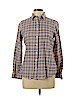 Lands' End 100% Cotton Purple Long Sleeve Button-Down Shirt Size 6 - 8 - photo 1