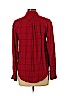 A New Day 100% Rayon Red Long Sleeve Button-Down Shirt Size M - photo 2