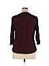 New York & Company Burgundy 3/4 Sleeve Top Size XL - photo 2