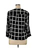 Gap 100% Polyester Black 3/4 Sleeve Blouse Size XL - photo 2