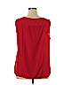 Ann Taylor LOFT Outlet 100% Polyester Red Sleeveless Blouse Size XL - photo 2