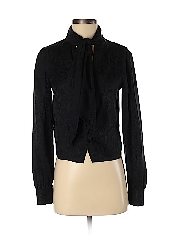 Talula Long Sleeve Silk Top (view 1)