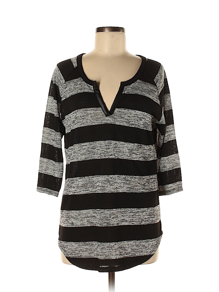Loveappella Black 3/4 Sleeve T-Shirt Size M - photo 1