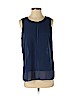 Banana Republic Factory Store 100% Polyester Blue Sleeveless Blouse Size S - photo 1