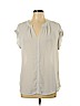 Philosophy Republic Clothing 100% Polyester White Short Sleeve Blouse Size M - photo 1
