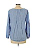 Old Navy Blue Long Sleeve Blouse Size L - photo 2