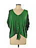 emerald Green Short Sleeve Top Size L - photo 1