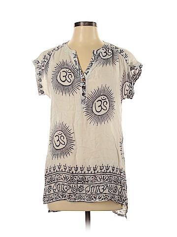 Earthbound Trading Co. Short Sleeve Blouse (view 1)