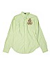 Ralph Lauren 100% Cotton Green Long Sleeve Button-Down Shirt Size 4 - photo 1