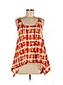 MICHAEL Michael Kors 100% Cotton Orange Sleeveless Top Size M - photo 1