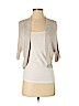 Express 100% Cotton Tan Cardigan Size S - photo 1