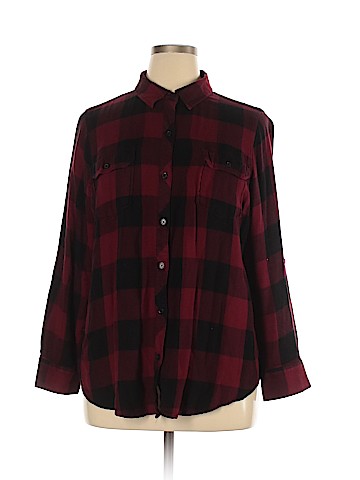 Boutique + Long Sleeve Button-Down Shirt (view 1)
