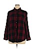 Boutique + 100% Rayon Burgundy Long Sleeve Button-Down Shirt Size 1X - photo 1