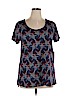 Lularoe Blue Short Sleeve T-Shirt Size XL - photo 1