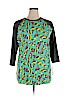 Lularoe Blue 3/4 Sleeve T-Shirt Size XL - photo 1