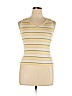 Wasserman Yellow Sleeveless Silk Top Size L - photo 1
