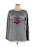 SONOMA life + style Gray Long Sleeve T-Shirt Size 1X - photo 1
