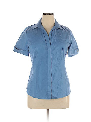 Ann Taylor Short Sleeve Button-Down Shirt (view 1)