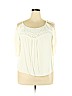 Xhilaration 100% Polyester Ivory 3/4 Sleeve Blouse Size XXL - photo 1