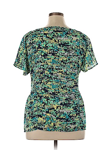 a.n.a. A New Approach Short Sleeve Blouse (view 2)