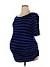 Motherhood Blue Short Sleeve Top Size XL - photo 1