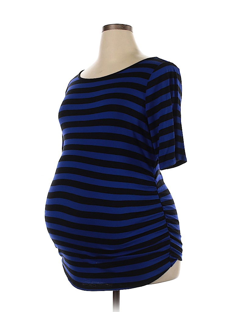 Motherhood Blue Short Sleeve Top Size XL - photo 1