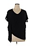 a.n.a. A New Approach 100% Polyester Black Short Sleeve Blouse Size XL - photo 1