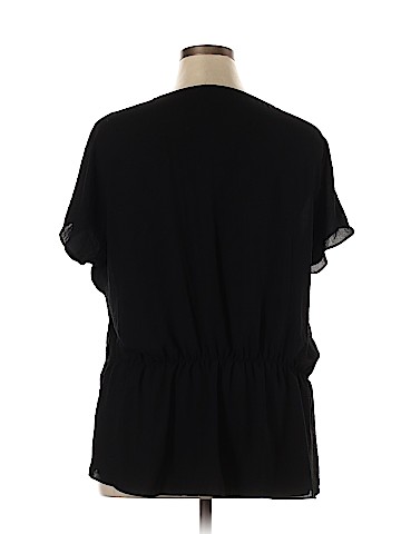 a.n.a. A New Approach Short Sleeve Blouse (view 2)