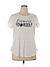 Apt. 9 Ivory Short Sleeve T-Shirt Size XL - photo 1