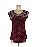 Maurices Burgundy Short Sleeve Blouse Size M - photo 1